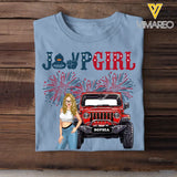 Personalized Jeep Girl Custom Name Independence Day 4th Gift T-shirt Printed HN241748