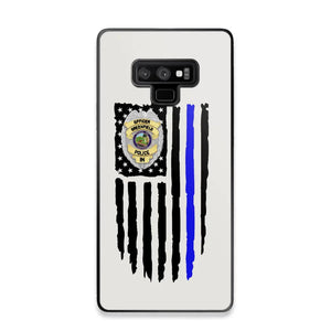 Personalized US Police Badge Police Officer US Flag Blue Line Phonecase Printed QTVQ241908