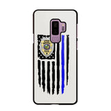 Personalized US Police Badge Police Officer US Flag Blue Line Phonecase Printed QTVQ241908