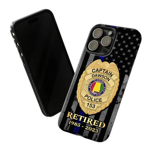 Personalized US Police Badge Retired Police Officer Custom ID Phonecase Printed QTVA241911