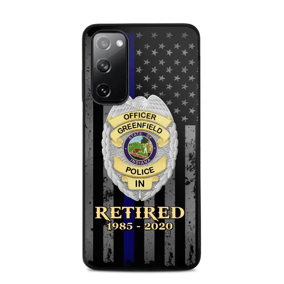 Personalized US Police Badge Retired Police Officer Custom ID Phonecase Printed QTVA241911