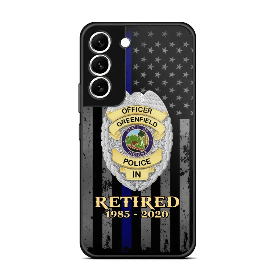 Personalized US Police Badge Retired Police Officer Custom ID Phonecase Printed QTVA241911