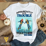 Personalized Besties Diving Lovers Tshirt Printed JUL-MD23