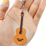 Personalized Guitar KEYCHAIN OCT-QH13