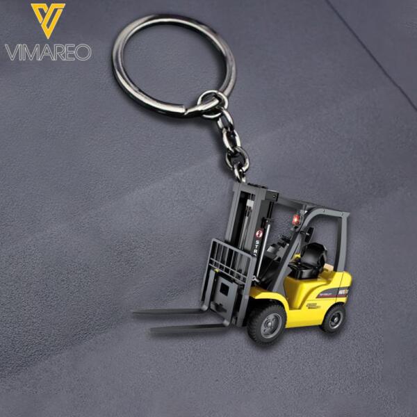 PERSONALIZED Forklift KEYCHAIN PRINTED OCT-MQ20