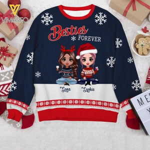 PERSONALIZED BESTIES FOREVER SWEATER QTDT0112