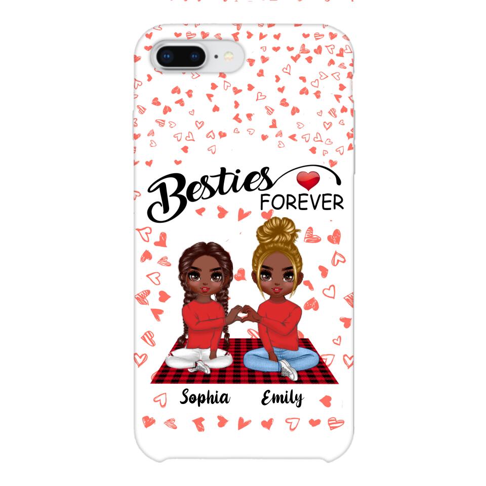 Personalized Besties Forever Phone Case Printed 22FEB-HC25