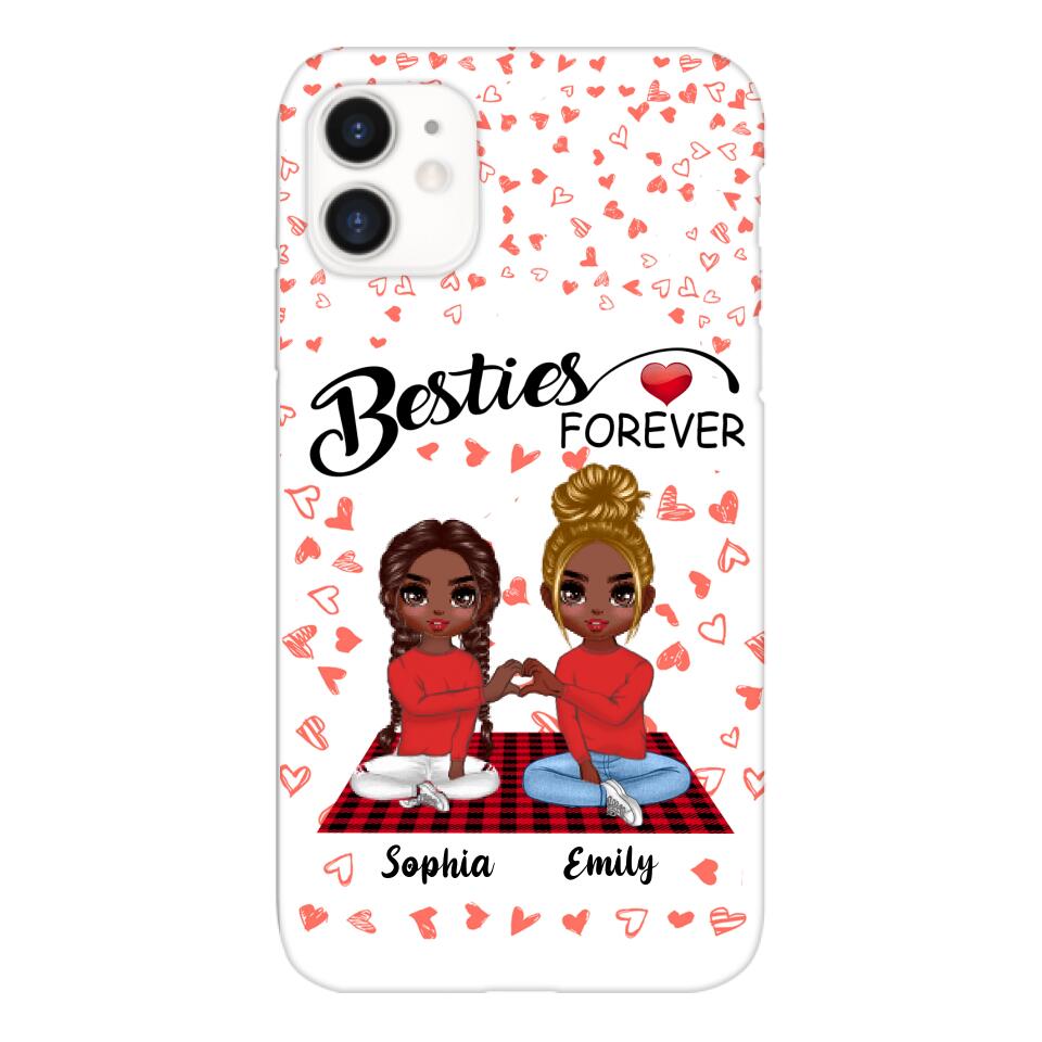 Personalized Besties Forever Phone Case Printed 22FEB-HC25