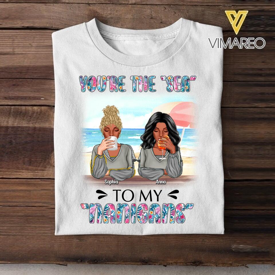 Personalized Besties Summer Tshirt Printed 22MAR-DT08