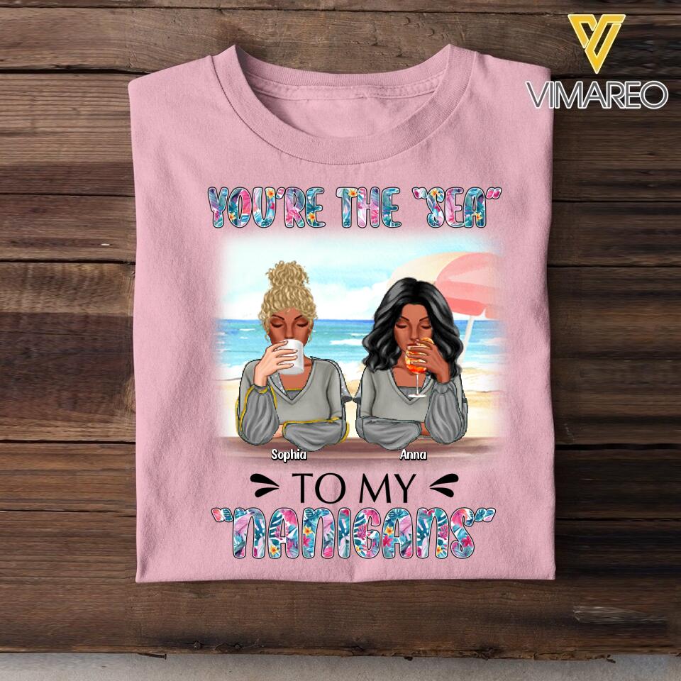 Personalized Besties Summer Tshirt Printed 22MAR-DT08