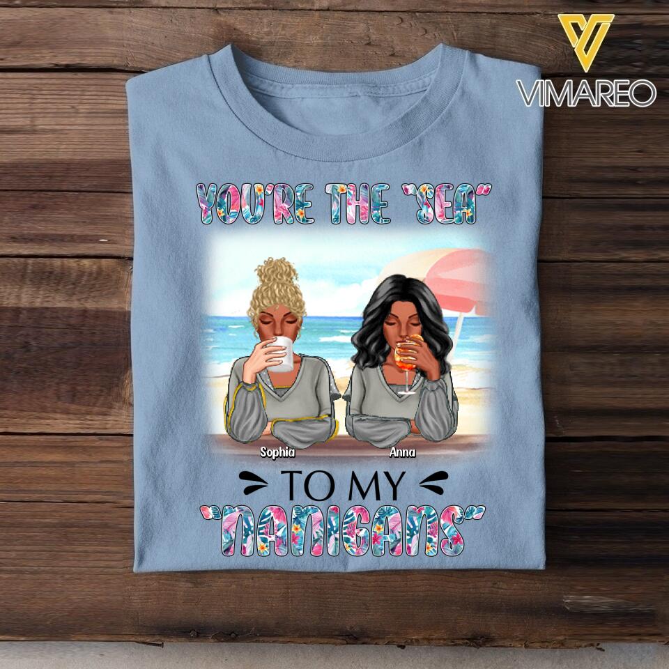 Personalized Besties Summer Tshirt Printed 22MAR-DT08