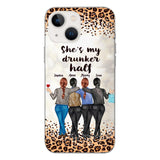 Personalized Besties Drunk Half Phone Case Printed 22MAR-HC10