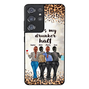 Personalized Besties Drunk Half Phone Case Printed 22MAR-HC10