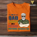 Personalized Canadian Veterans Dad Grandpa Tshirt Printed 22APR-LN15