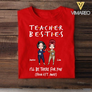 PERSONALIZED TEACHER BESTIES TSHIRT QTDT2704