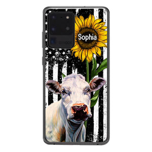 Personalized Cow Lover Phone Case Printed 22MAY-HQ07