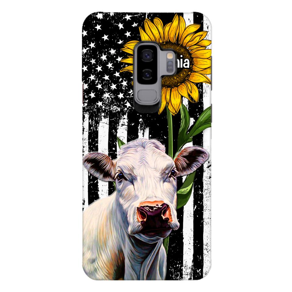 Personalized Cow Lover Phone Case Printed 22MAY-HQ07