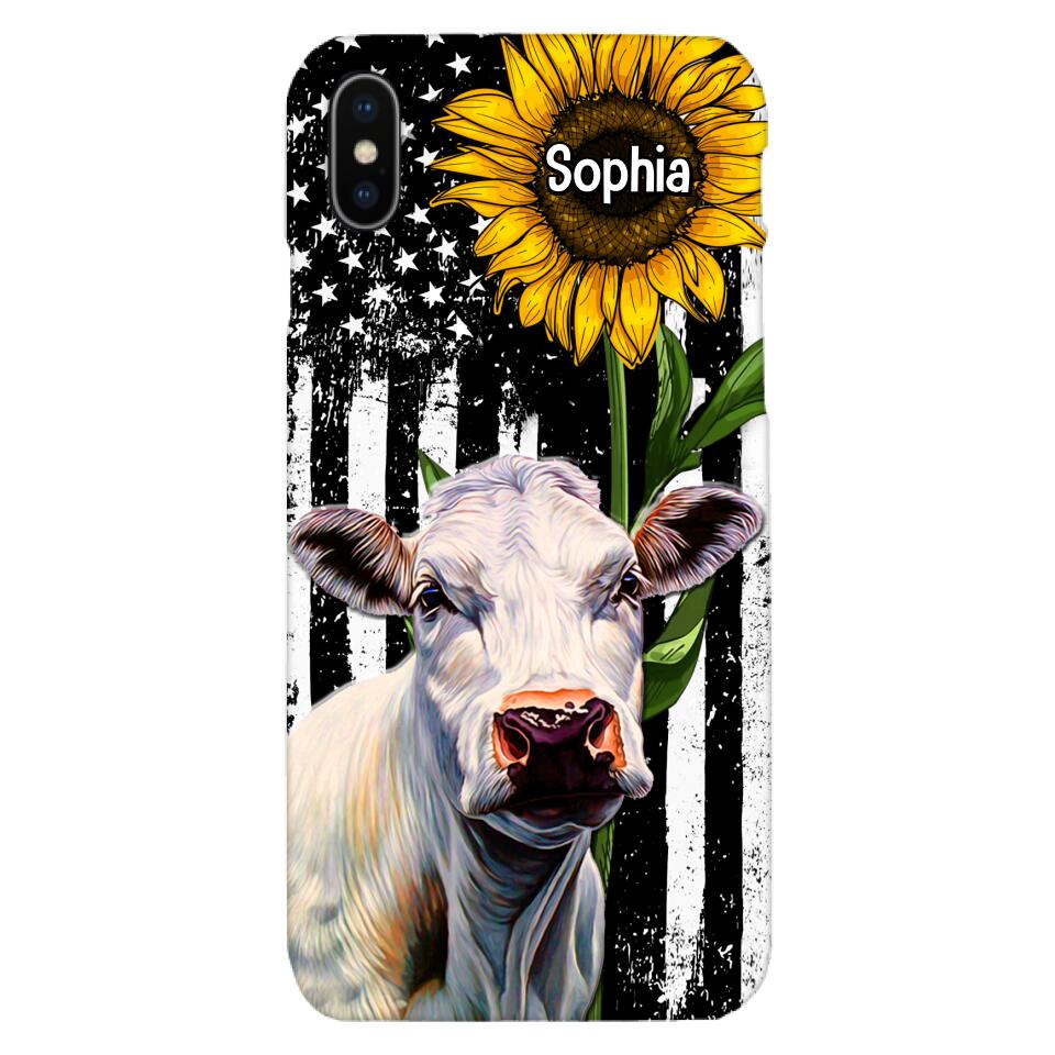 Personalized Cow Lover Phone Case Printed 22MAY-HQ07