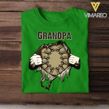 Personalized Grandpa Tshirt Printed 22MAY-LN25