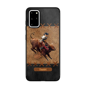 Personalized Cattle Riding Upload Photo Phonecase QTHC3105