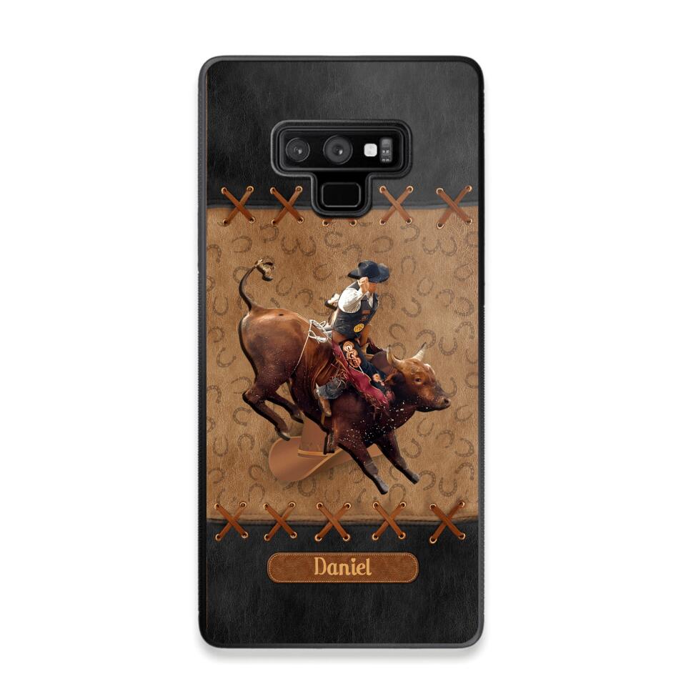 Personalized Cattle Riding Upload Photo Phonecase QTHC3105