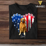 Personalized Dog Flag Independence Day Tshirt Mother's Day Gifts 22JUL-DT09