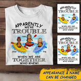 Personalized Besties Go Kayaking Tshirt Printed 22JUL-DT14