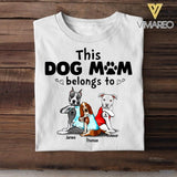 Personalized This Dog Mom Belongs To Dogs Breed Tshirt Printed QTVQ1606