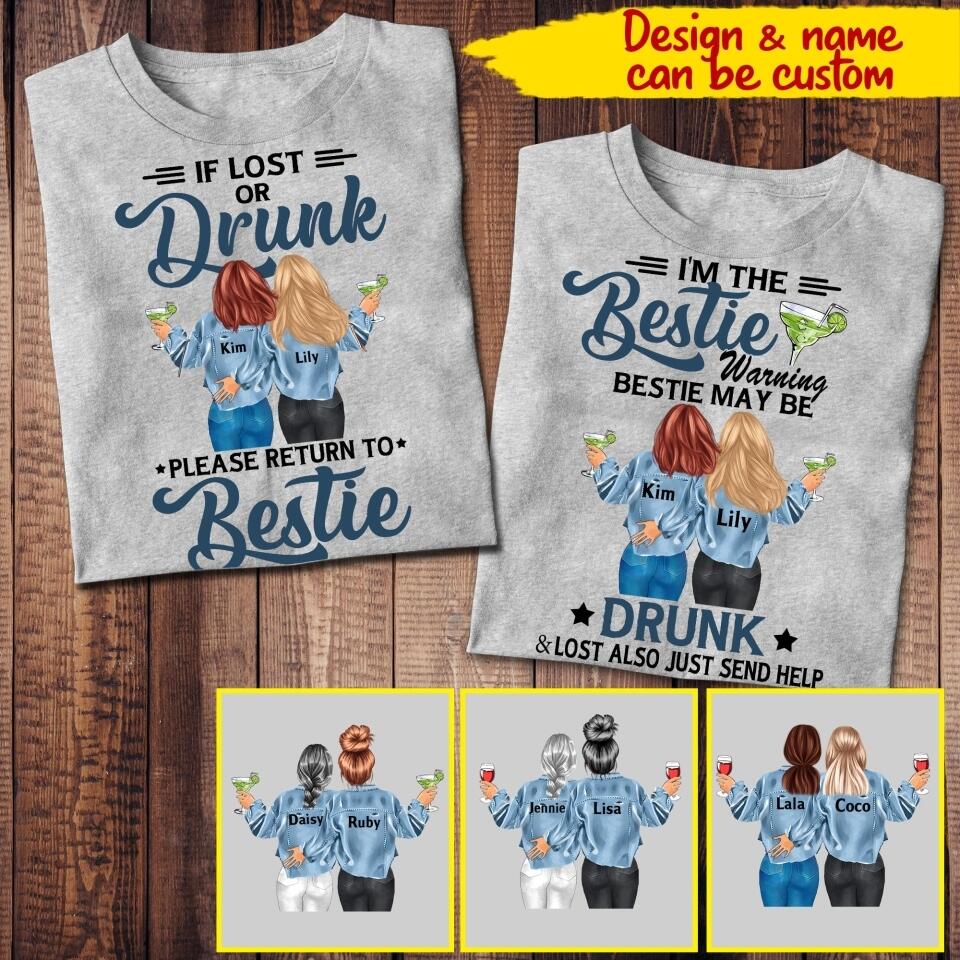 Personalized Bestie Tshirt Printed 22JUY-MA30