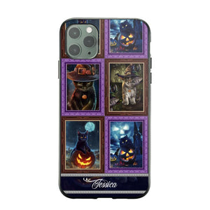 Personalized Cat Picture Halloween Phone Case Printed NQDT0909