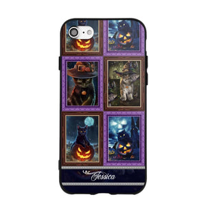 Personalized Cat Picture Halloween Phone Case Printed NQDT0909