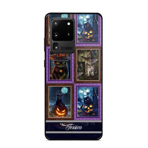 Personalized Cat Picture Halloween Phone Case Printed NQDT0909