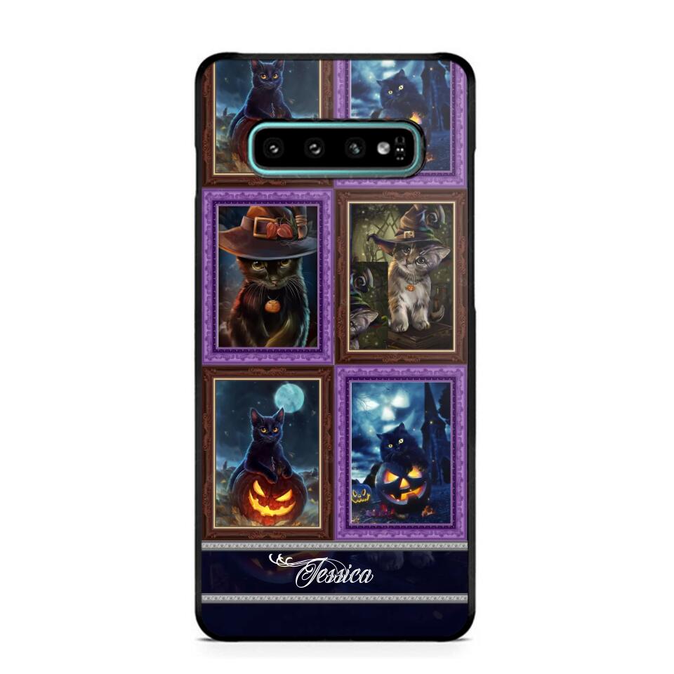 Personalized Cat Picture Halloween Phone Case Printed NQDT0909