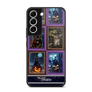 Personalized Cat Picture Halloween Phone Case Printed NQDT0909