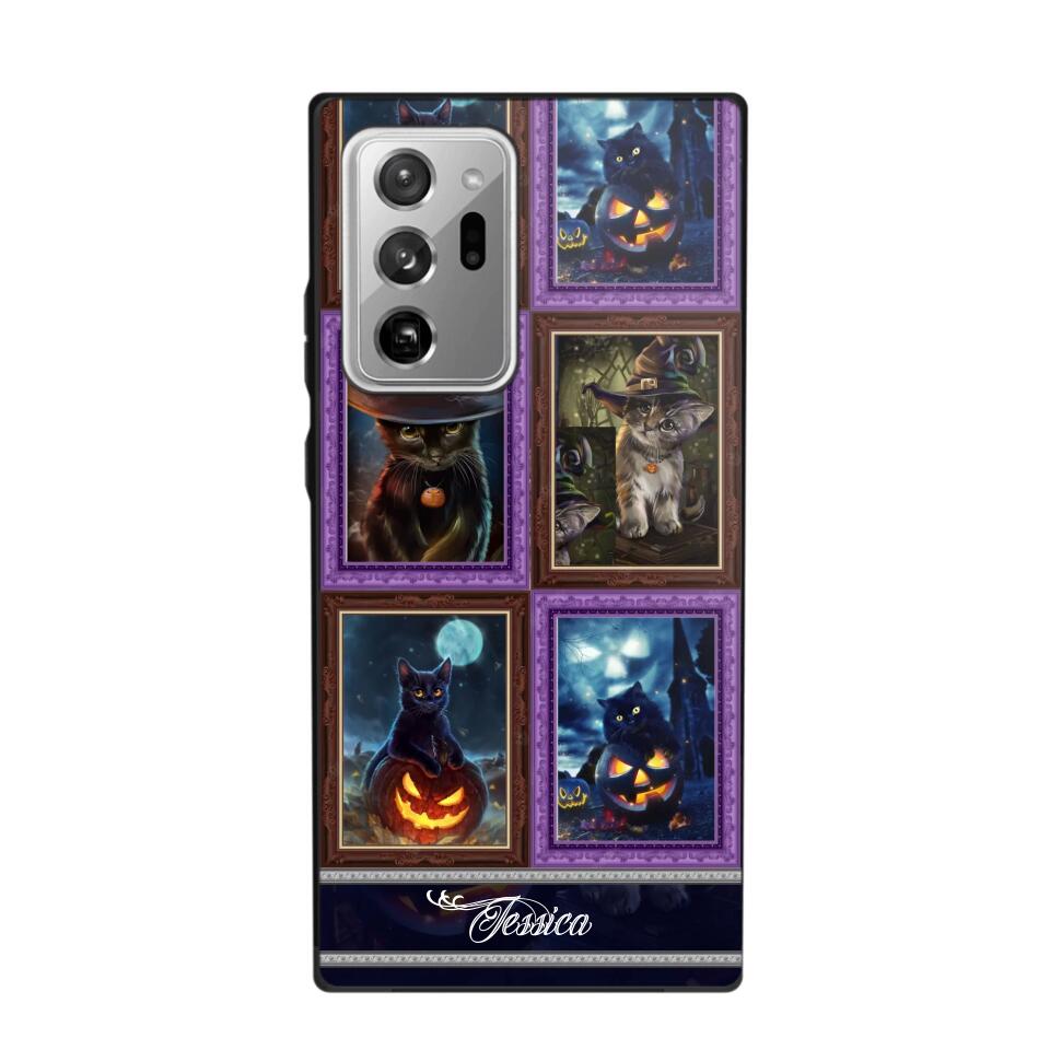 Personalized Cat Picture Halloween Phone Case Printed NQDT0909