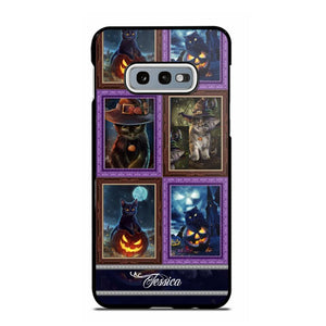 Personalized Cat Picture Halloween Phone Case Printed NQDT0909