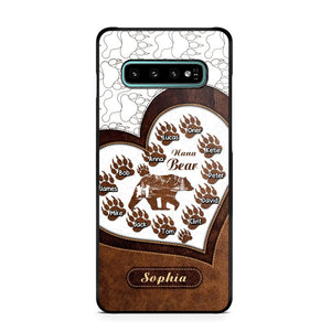 Personalized Grandma Nickname Bear Kid Name Phonecase 3D Printed QTDT1009