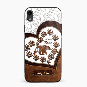 Personalized Grandma Nickname Bear Kid Name Phonecase 3D Printed QTDT1009