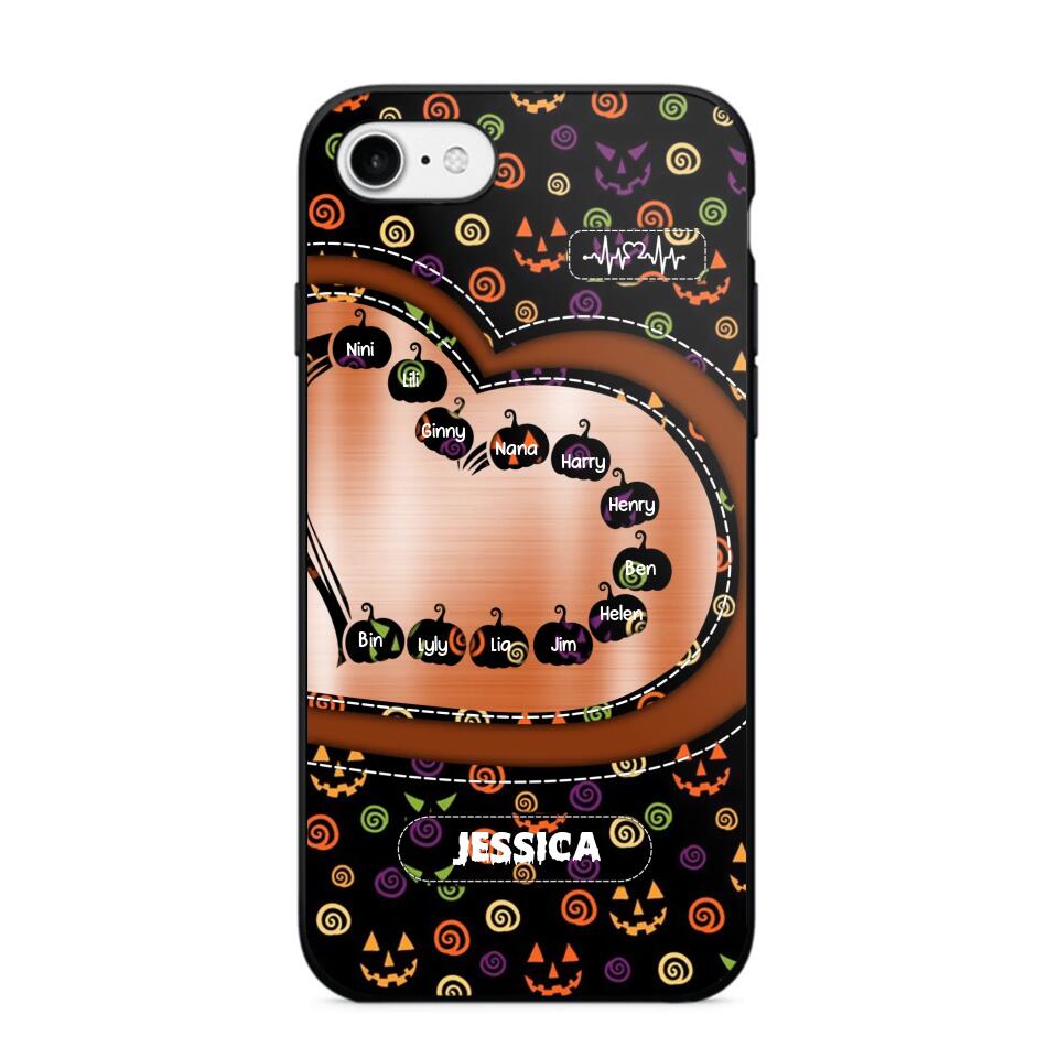 Personalized Halloween Heart Kid Phone Case Printed NQDT1009