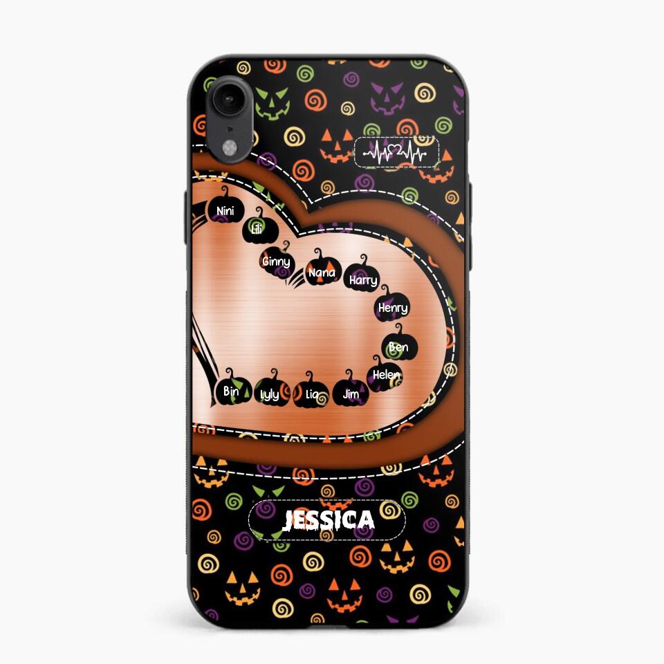 Personalized Halloween Heart Kid Phone Case Printed NQDT1009