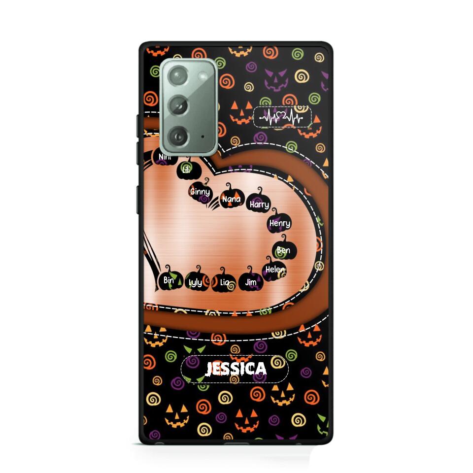 Personalized Halloween Heart Kid Phone Case Printed NQDT1009