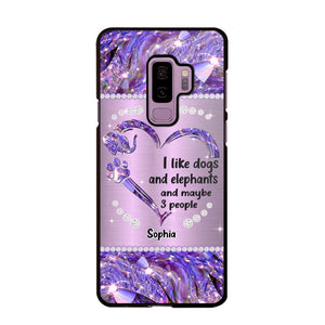 Personalized I Like Dogs And Elephants And Maybe 3 People Phone Case Printed NQVQ1009