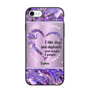 Personalized I Like Dogs And Elephants And Maybe 3 People Phone Case Printed NQVQ1009