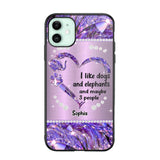 Personalized I Like Dogs And Elephants And Maybe 3 People Phone Case Printed NQVQ1009