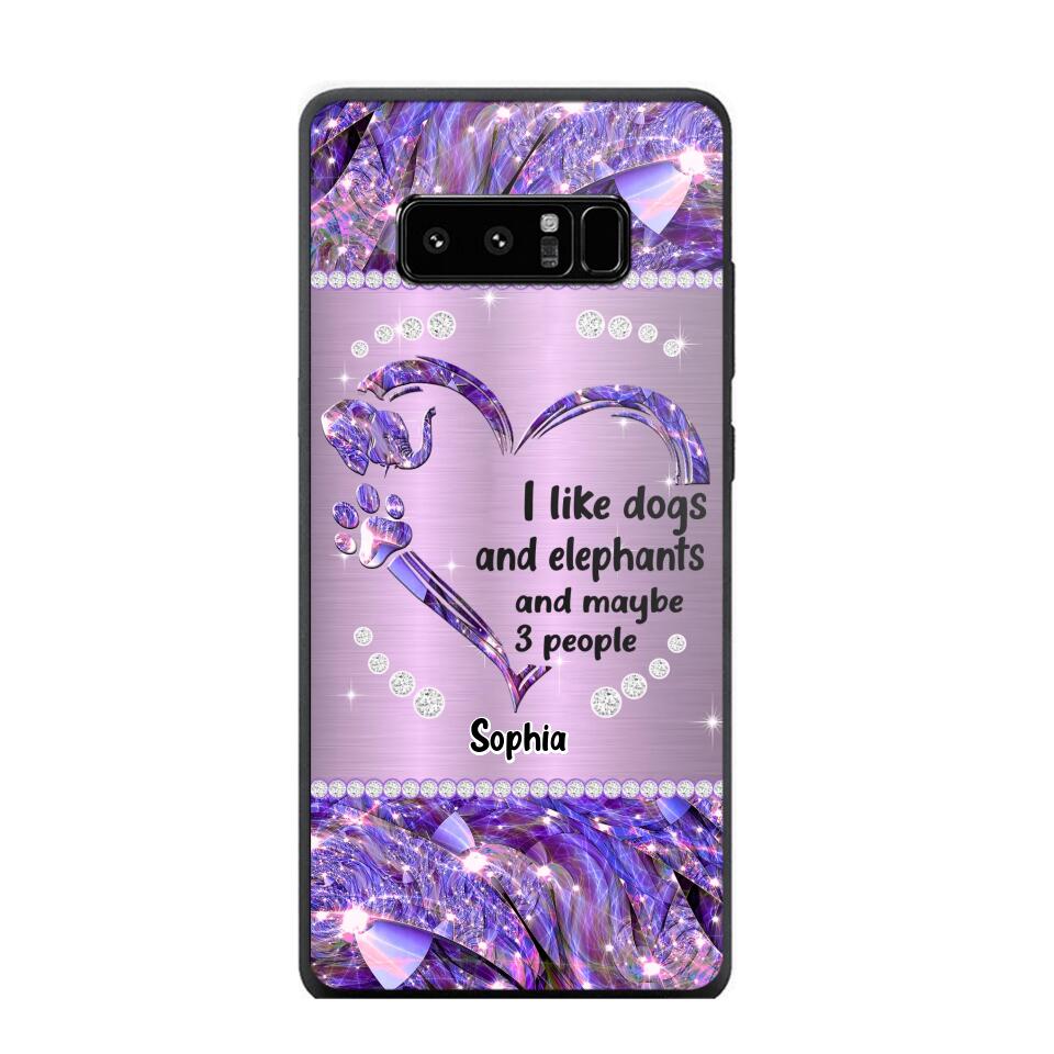 Personalized I Like Dogs And Elephants And Maybe 3 People Phone Case Printed NQVQ1009