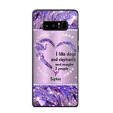 Personalized I Like Dogs And Elephants And Maybe 3 People Phone Case Printed NQVQ1009