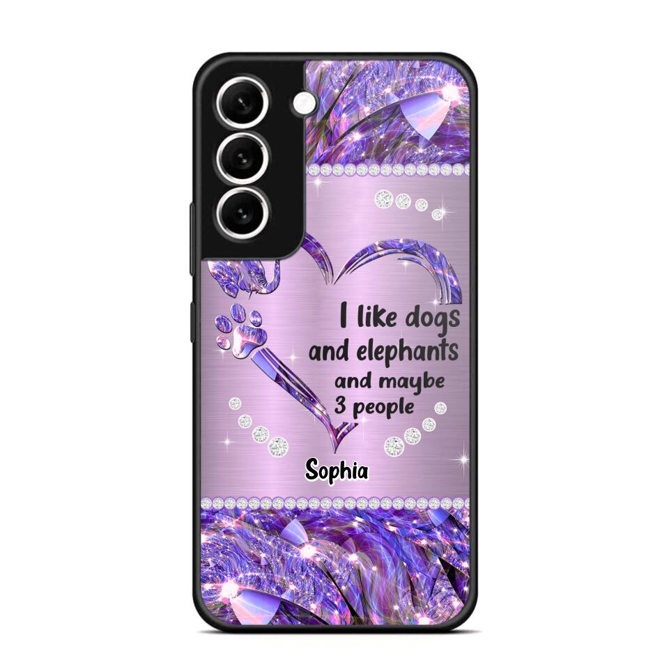 Personalized I Like Dogs And Elephants And Maybe 3 People Phone Case Printed NQVQ1009