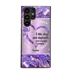 Personalized I Like Dogs And Elephants And Maybe 3 People Phone Case Printed NQVQ1009