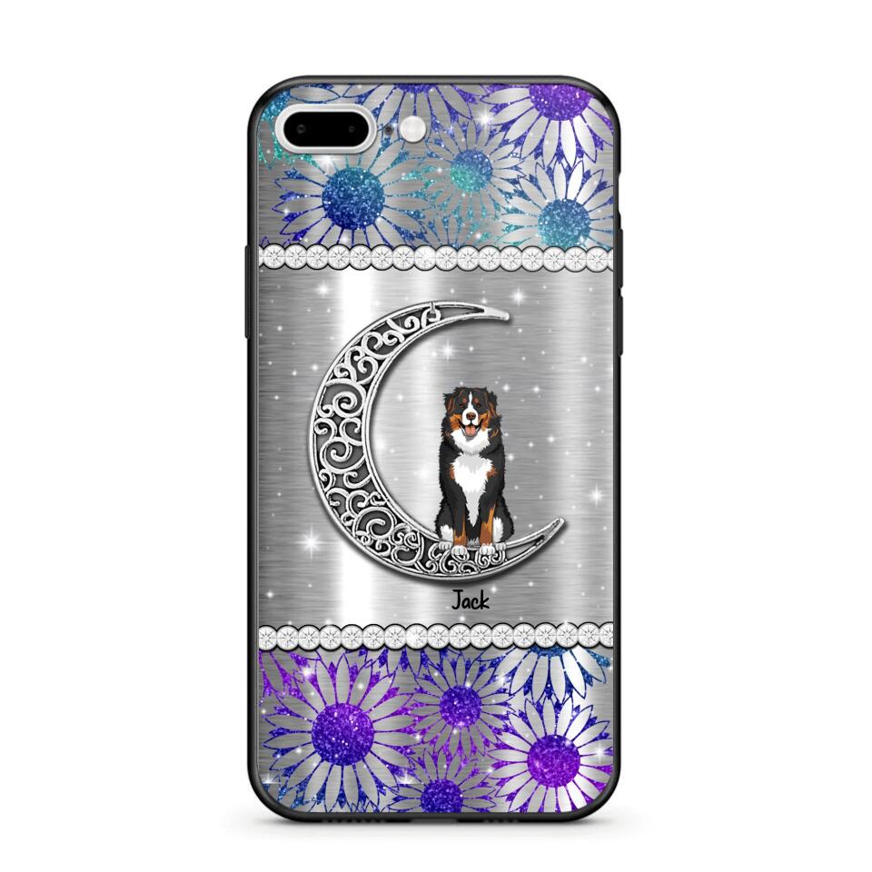 Personalized Dog Lover Sparkling Color Phone Case Printed 22SEP-MA10