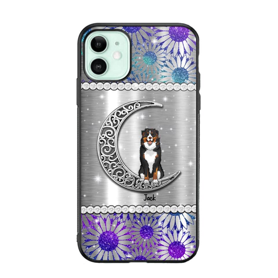 Personalized Dog Lover Sparkling Color Phone Case Printed 22SEP-MA10